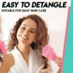 Black detangling brush for curly hair-Fabulous Bargains Galore