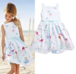 Printed girls summer dress