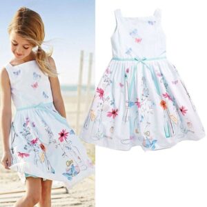 Printed girls summer dress