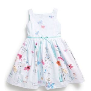 Printed girls summer dress 1