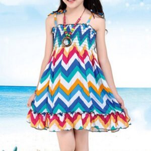 Girls beach dress with ruffles