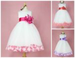 White and lilac flower girl dress for age 3-4 years-Fabulous Bargains Galore