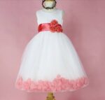 White and lilac flower girl dress for age 3-4 years-Fabulous Bargains Galore