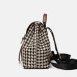 Canvas leather mini backpack - Brown-Fabulous Bargains Galore
