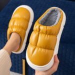 Non slip waterproof warm slippers - Coffee-Fabulous Bargains Galore