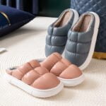 Non slip waterproof warm slippers - Pink-Fabulous Bargains Galore