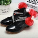 Mid heel girls leather Mary Jane shoes - White-Fabulous Bargains Galore