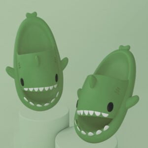 Non slip shark slippers for adults - Dark Green-Fabulous Bargains Galore