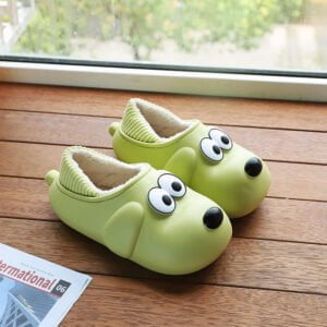 Eva novelty dog slippers - Green-Fabulous Bargains Galore