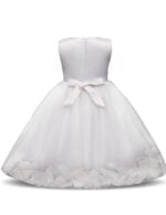 Flower girl dress with rose petals inside - Red-Fabulous Bargains Galore