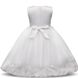 Flower girl dress with rose petals inside - Red-Fabulous Bargains Galore