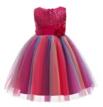 girl rainbow sequin dress-fuchsia (1)