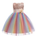girl rainbow sequin dress-gold (2)