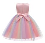 girl rainbow sequin dress-pink (1)