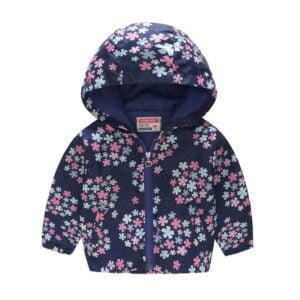 Girls lightweight floral jacket