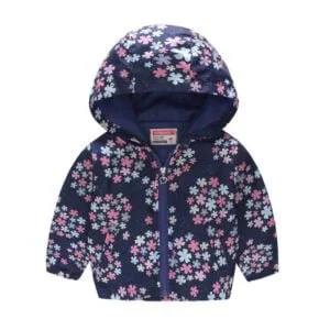 Girls lightweight floral jacket