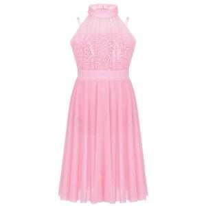 Little girl lyrical dance dress - pink 1