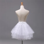 Girls tulle petticoat in white with drawstrings-Fabulous Bargains Galore