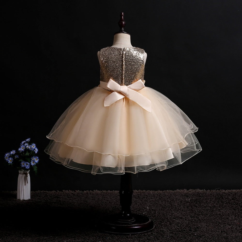 Mashotrend Tarlatan Bearded Sequined Girl's Dress - Prom Dress - Girl's  Evening Dress Model - Trendyol