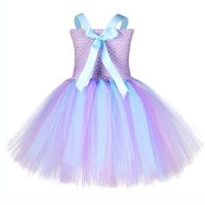 little girl mermaid party dress - blue