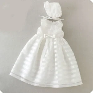 Ivory christening gown for baby girl