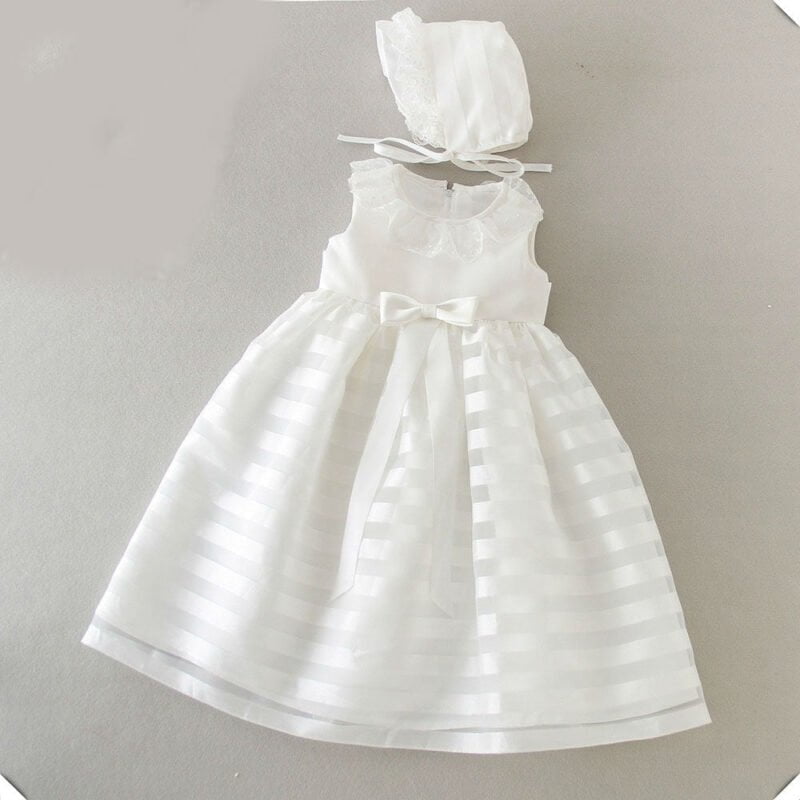 Ivory christening gown for baby girl