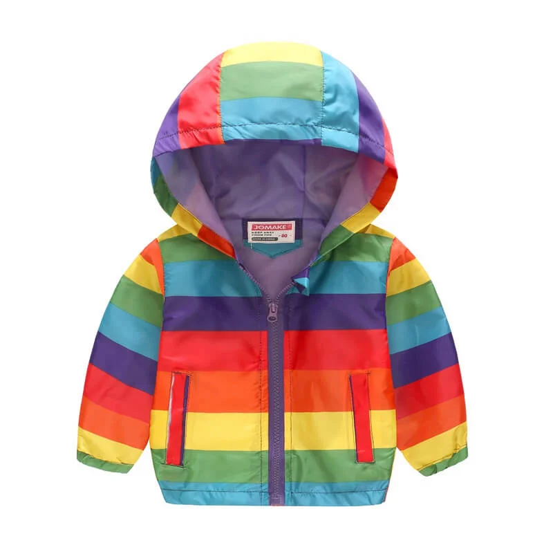 Kids rainbow rain jacket 1 2 years