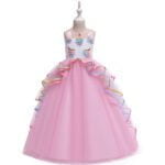 Long Unicorn dress - Pink-Fabulous Bargains Galore