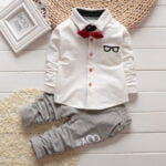 Baby boy two piece outfits - White