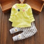 Girl long sleeve outfit - Yellow