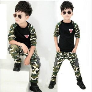 Camouflage outfit for boys