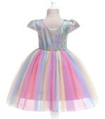 Rainbow sequin dress kids up to age 10 years-Fabulous Bargains Galore