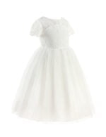 Flower girl dress with heart cut out up to age 14 years-Fabulous Bargains Galore
