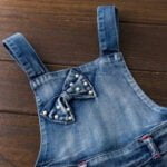 Butterfly blue baby girl dungaree shorts-Fabulous Bargains Galore