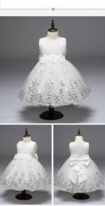 Lace top tulle skirt flower girl dress up to age 10 years-Fabulous Bargains Galore