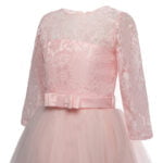 Long Girls pink princess gown-Fabulous Bargains Galore