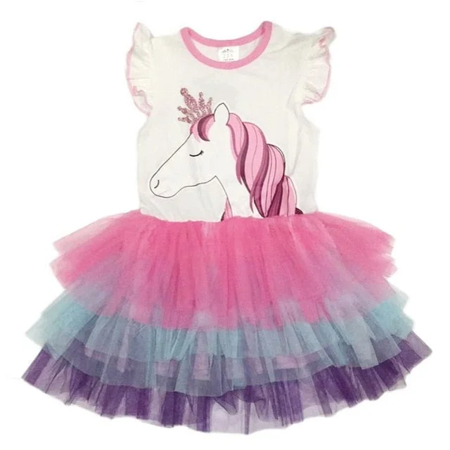 Cute pink unicorn birthday dress-Fabulous Bargains Galore