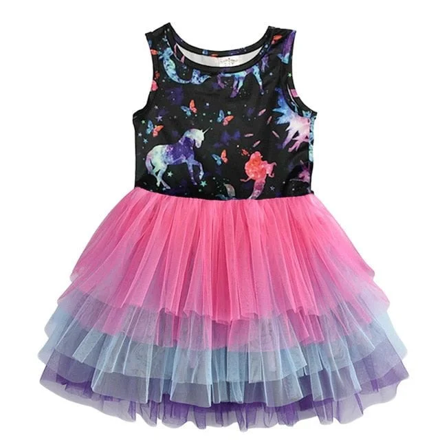 Unicorn birthday dress for girls