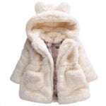 Toddler girl fur jacket - Beige