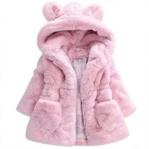 Toddler girl fur jacket - Pink
