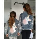 Girls unicorn denim jacket in blue up to age 10 years-Fabulous Bargains Galore