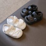semi closed toe sandals for children (1)