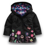 Toddler girls light waterproof jacket - Black