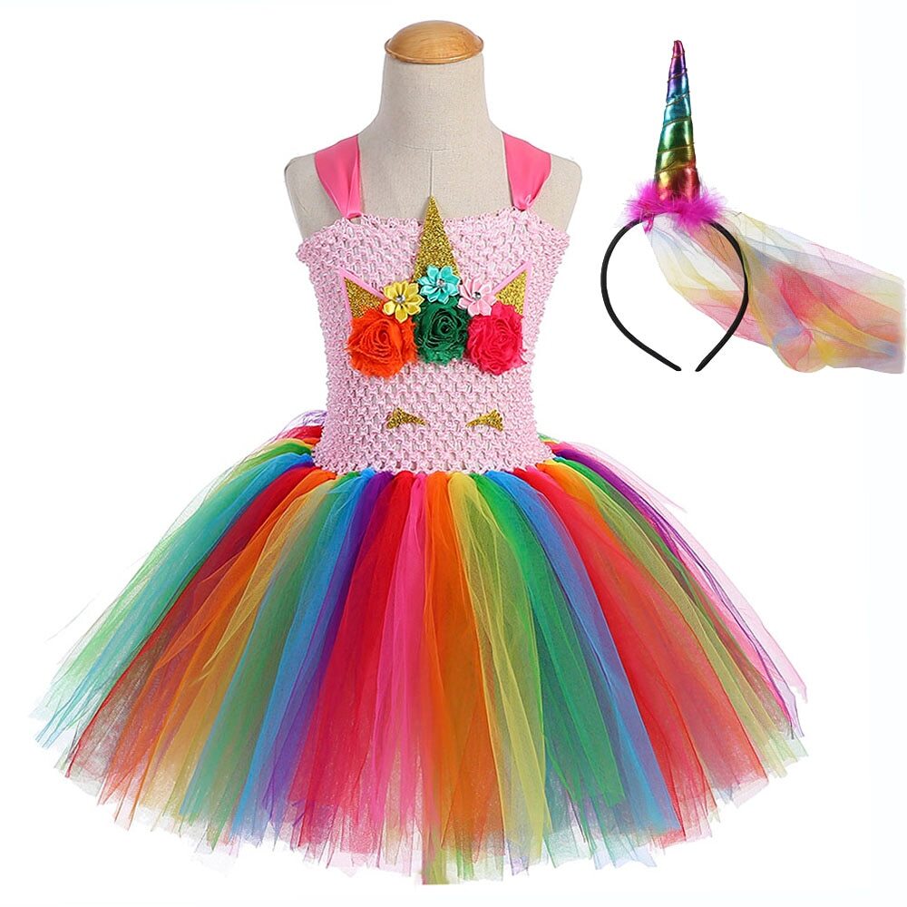 Unicorn dress for 3 year old discount