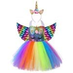 Girls unicorn dress up with fairy wings 3 year olds-Fabulous Bargains Galore