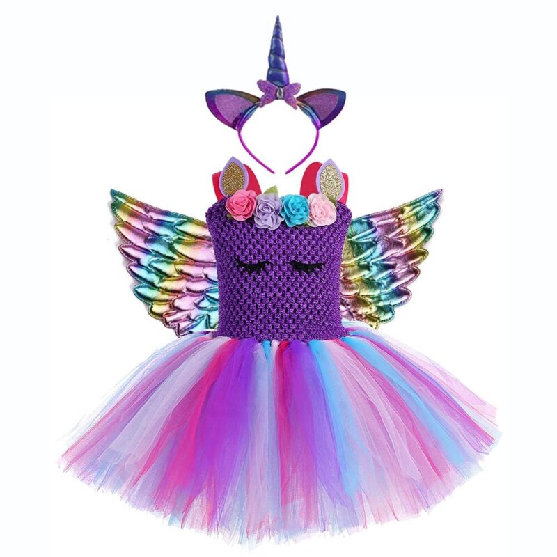 Unicorn tutu dress for girls