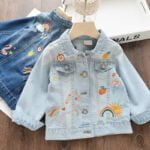 Girls unicorn jean jacket up to age 7 years-Fabulous Bargains Galore