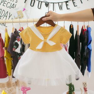 Yellow birthday dress for baby girl-Fabulous Bargains Galore
