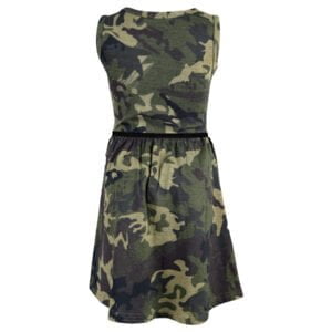 Camo skater dress for girls - green2