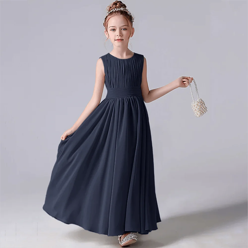 Navy childrens 2024 bridesmaid dresses